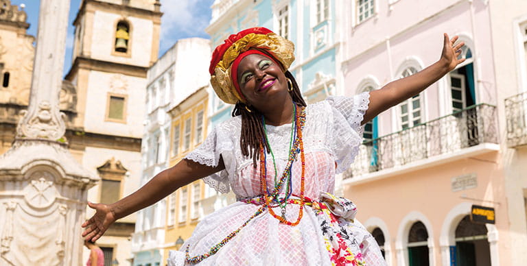 A woman in Bahia, Salvador